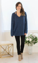 Cut out and Cozy Sweater in Blue